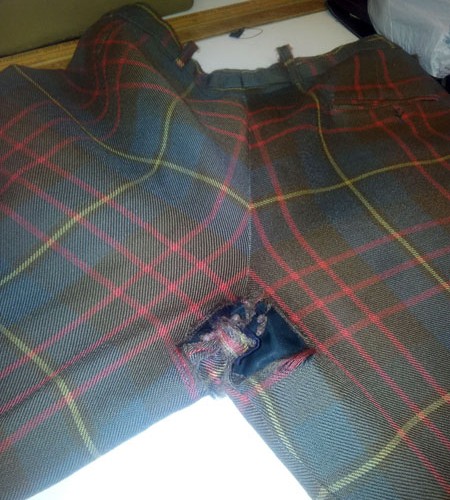 highland wear repairs trousers